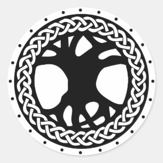 Gaiscioch Logotyp Sticker Runt Klistermärke