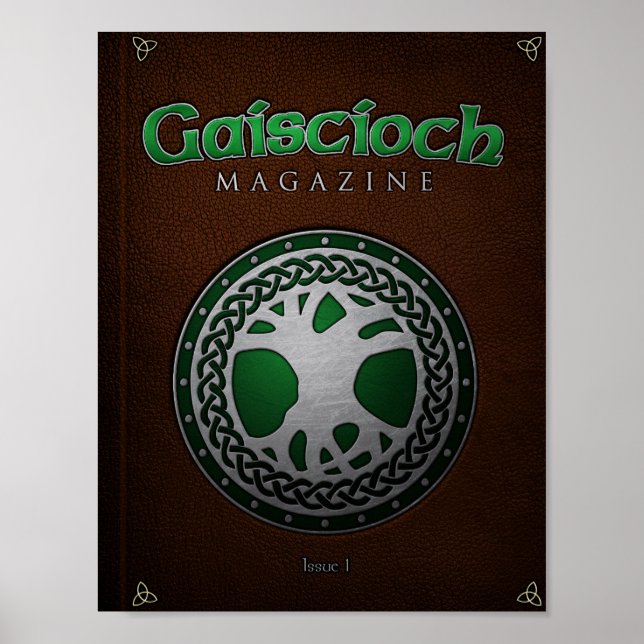 Gaiscioch Magazine Issue 1 Cover Poster (Framsidan)