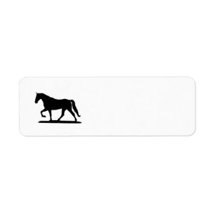 Gaited hästreturetiketter returadress etikett