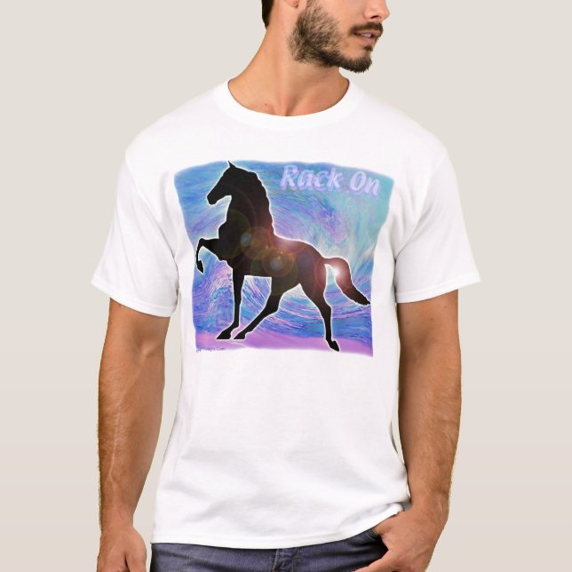 Gaited Saddlebred Rackinghäst T Shirt (Framsida)
