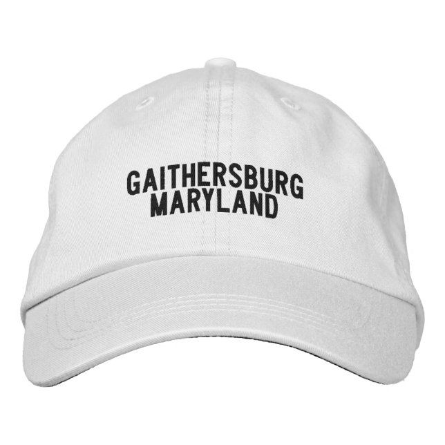 Gaithersburg  Maryland Hatt Broderad Keps (Framsida)