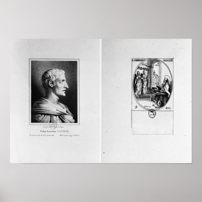 Gaius Cornelius Tacitus graverad av Julien Poster (Framsidan)