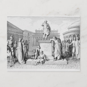 Gaius Gracchus gråter inför sin faders Vykort