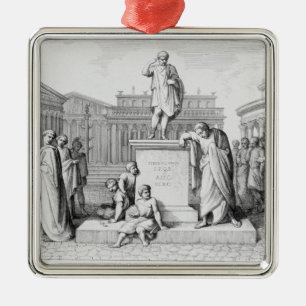 Gaius Gracchus som gråter för hans far Julgransprydnad Metall