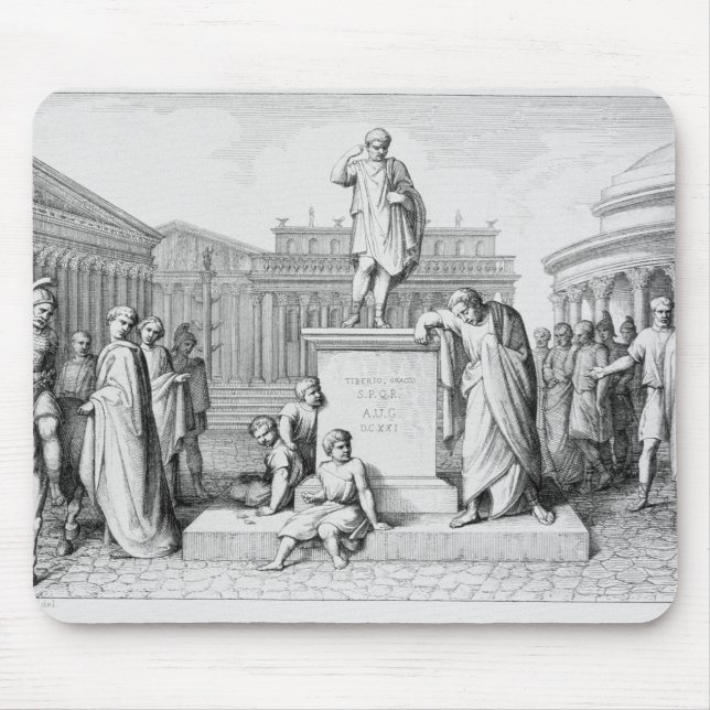 Gaius Gracchus som gråter för hans far Musmatta (Framsidan)