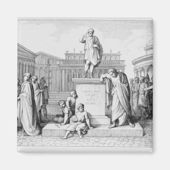 Gaius Gracchus Weeping före sitt Pappor Magnet (Framsidan)