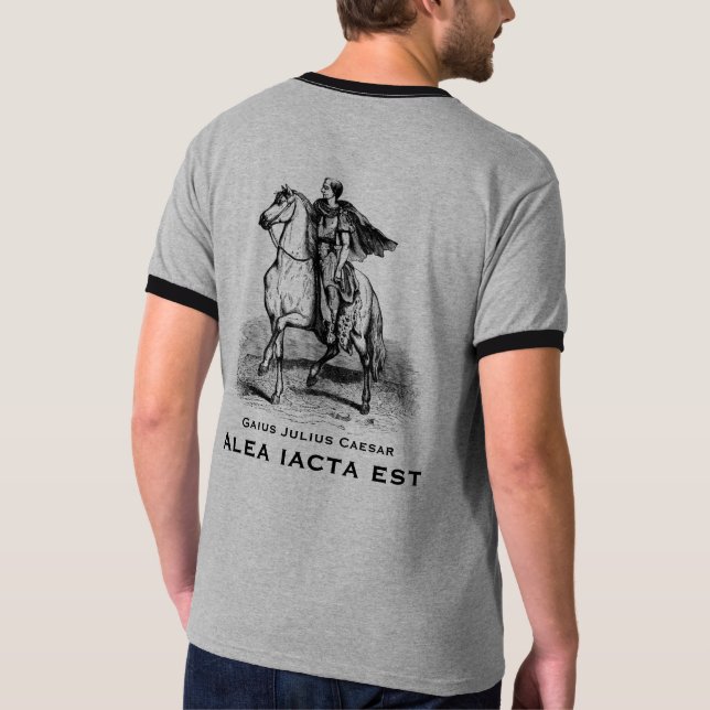 Gaius Julius Caesar "matrisen är den Cast" T-shirt (Baksida)