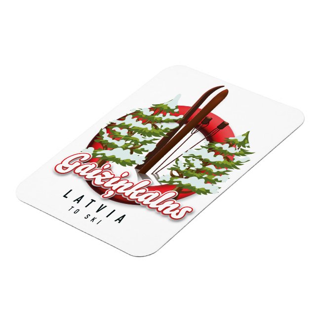Gaiziņkalns Lettland skidlogo Magnet (Vänstra Sidan)