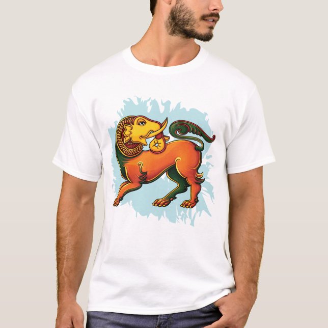 Gajasinha – Mythical Guardian of Strength T Shirt (Framsida)