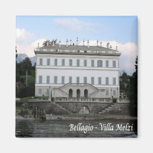 GAL008 BELLAGIO, Sjö Como, Italien, Fridge Magnet