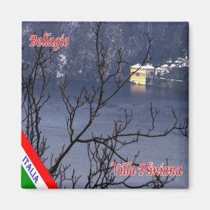 GAL009 BELLAGIO, Sjö Como, Italien, Fridge Magnet