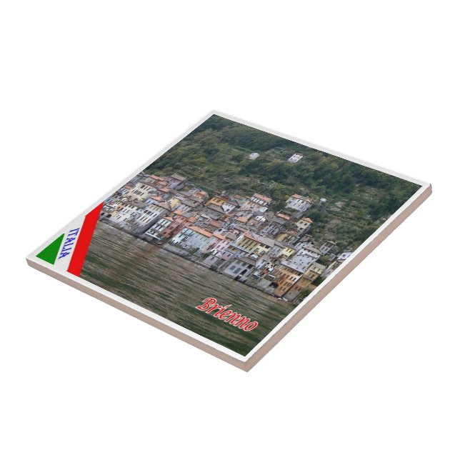 GAL021 BRIENNO, Sjö Como, Italien Kakelplatta (Sidan)