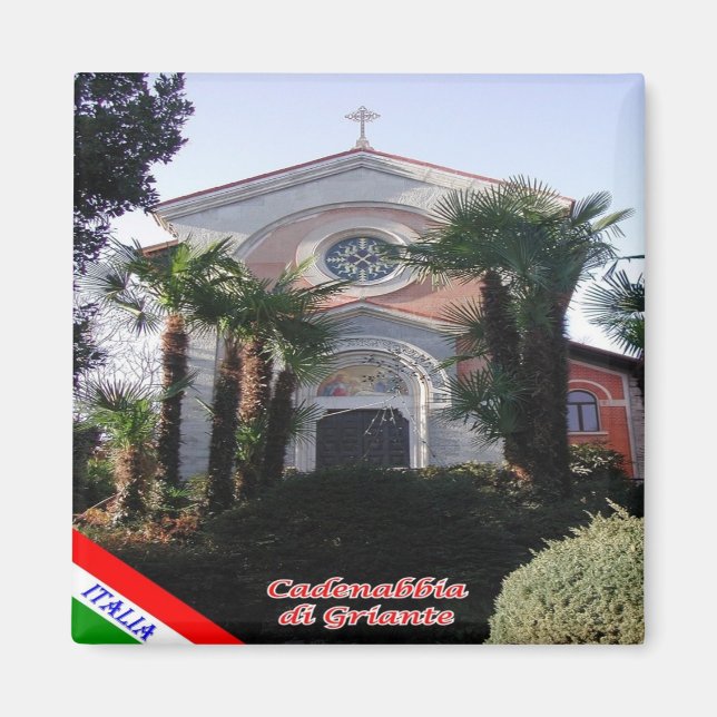 GAL022 CADENABBIA DI GRIANTE, Sjö Como, Fridge Magnet (Framsidan)