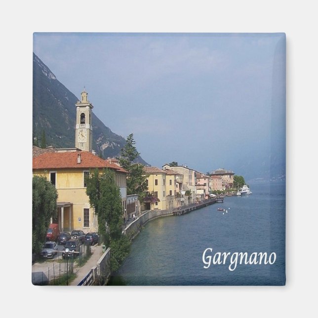 GAL041 GARGNANO Sjö Garda, Italien, Fridge Magnet (Framsidan)