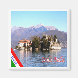 GAL054 ISOLA BELLA, Sjö Maggiore, Italien, Fridge Magnet