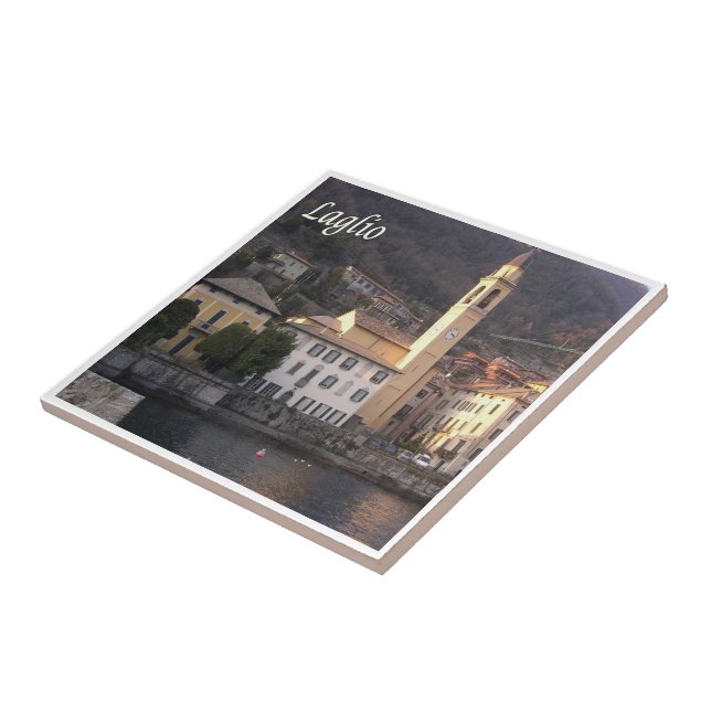 GAL055 LAGLIO, Sjö Como, Italien Kakelplatta (Sidan)