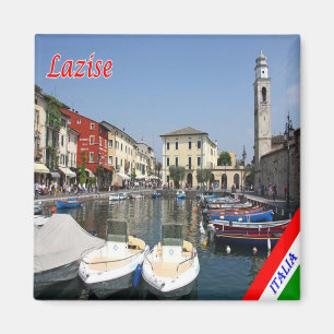 GAL073 LAZISE - Sjö Garda - Port - Italien - Fridg Magnet