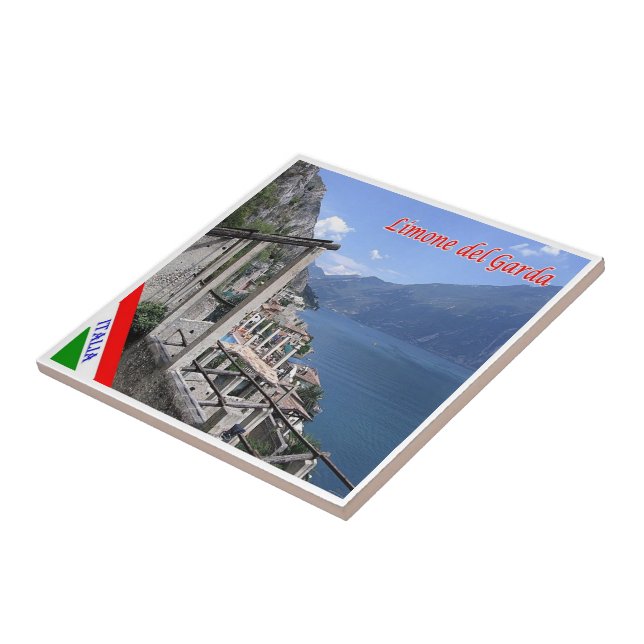 GAL079 LIMONE del GARDA, Italien Kakelplatta (Sidan)