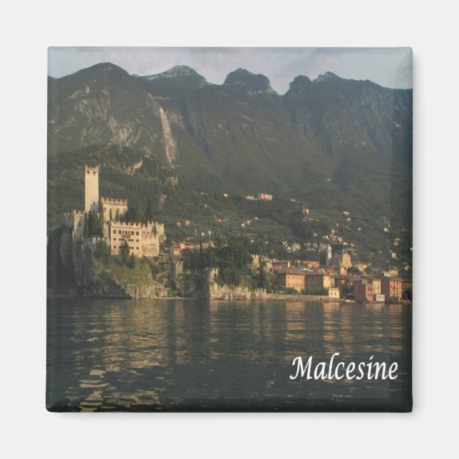 GAL085 MALCESINE, Sjö Garda, Italien, Fridge Magnet (Framsidan)