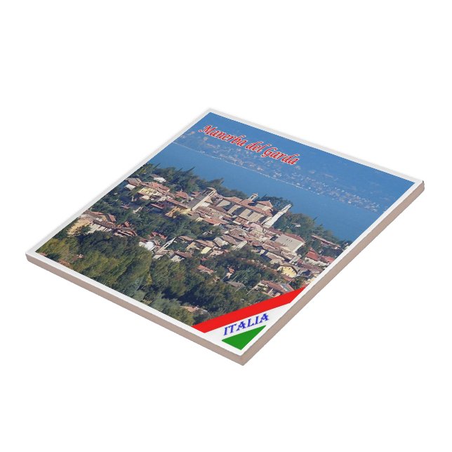 GAL087 MANERBA del GARDA, Italien Kakelplatta (Sidan)