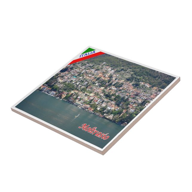 GAL090 MOLTRASIO, Sjö Como, Italien Kakelplatta (Sidan)