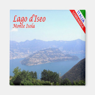 GAL091 MONTE ISOLA, Sjö Iseo, Italien, Fridge Magnet