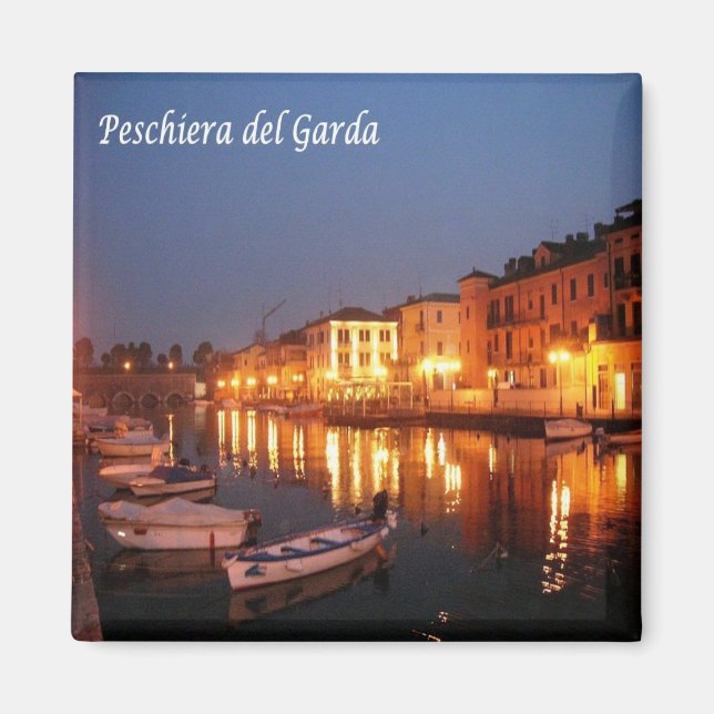 GAL095 PESCHIERA del GARDA, Italien, Fridge Magnet (Framsidan)