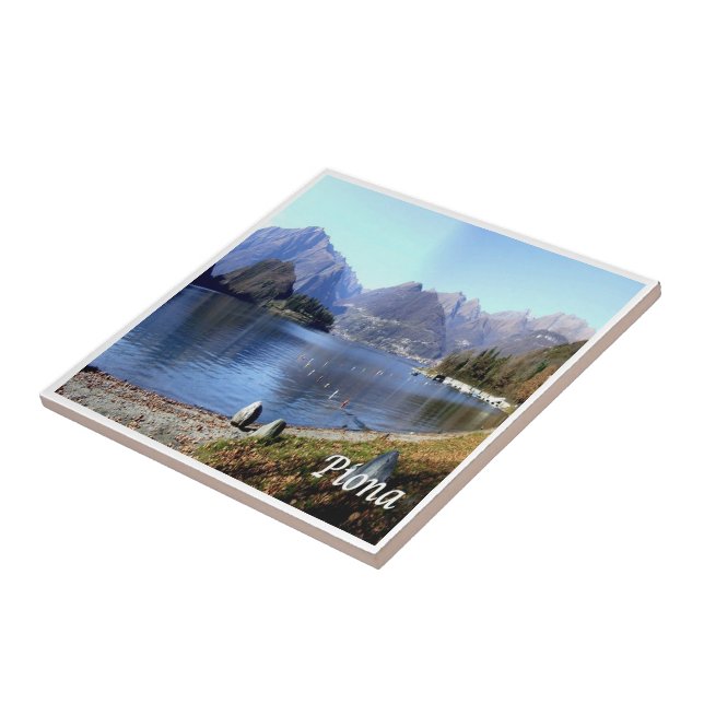 GAL096 PIONA, Sjö Como, Italien Kakelplatta (Sidan)