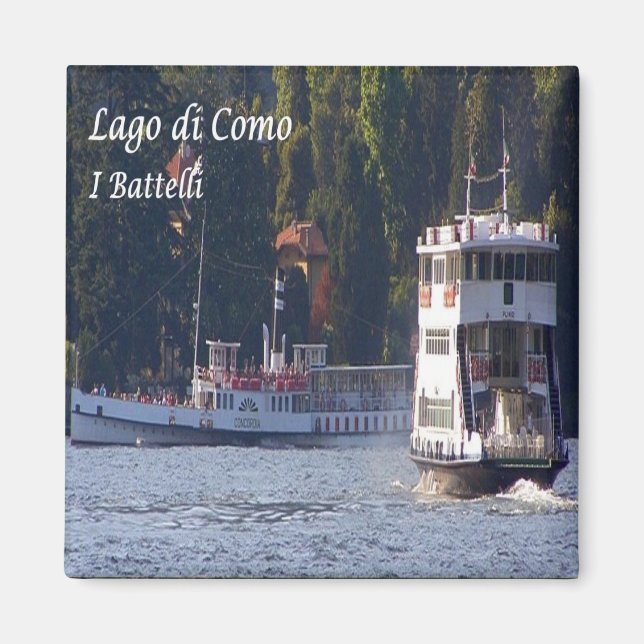GAL100 SJÖ COMO, Boats, Italien, Fridge Magnet (Framsidan)