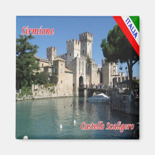 GAL112 SIRMIONE Sjö Garda, Castle Scaligero Magnet