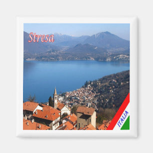 GAL115 STRESA, Sjö Maggiore, Italien, Fridge Magnet