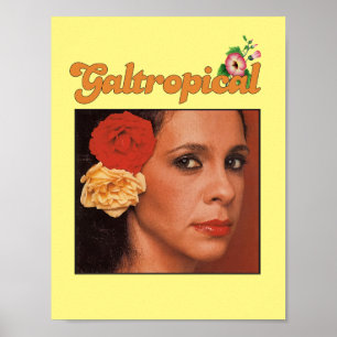 Gal Costa Galtropical Ro Vintage Girl Poster
