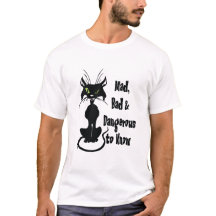 Gal, Dålig & Farlig att Känna, svart katt