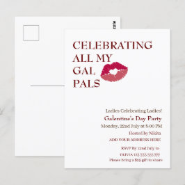 GAL Galentine's Day Girls Natt Vykort