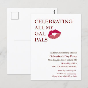 GAL Galentine's Day Girls Natt Vykort