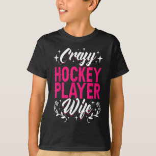 Gal Hockeyspelare fru Olympisk ishockeybana T Shirt