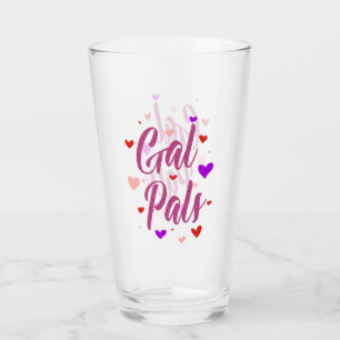 Gal Pals Lycklig Galentines Day Valentines Kärlek Glaskopp