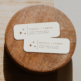 GALA Bohemian Terracotta Celestial Returadress Etikett