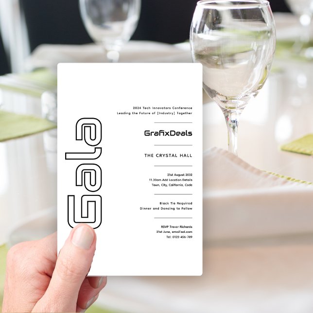 Gala Business Corporate Tech Network Events Modern Inbjudningar (Skapare uppladdad)
