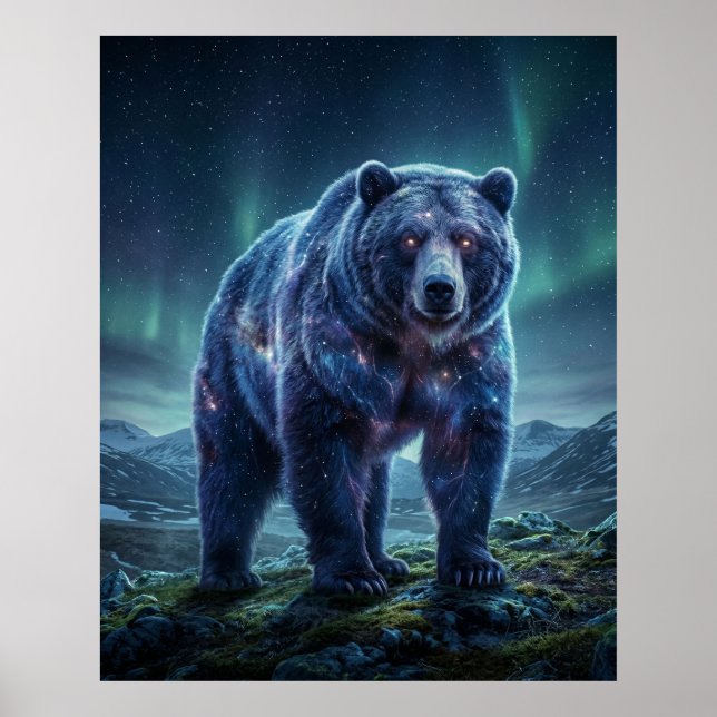 Galactic Bear Star vildmarksområde Poster (Framsidan)