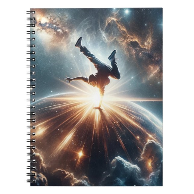 Galactic Breakdance Explosion in Deep Space Anteckningsbok (Framsidan)