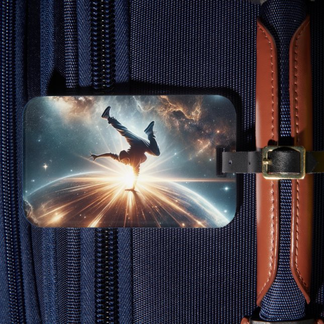 Galactic Breakdance Explosion in Deep Space Bagagebricka (Framsida Insitu 4)