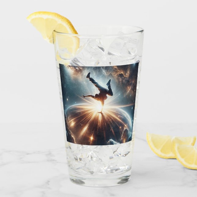 Galactic Breakdance Explosion in Deep Space Glaskopp (Framsida Ice)