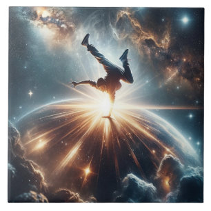 Galactic Breakdance Explosion in Deep Space Kakelplatta