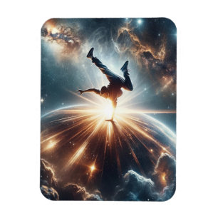 Galactic Breakdance Explosion in Deep Space Magnet