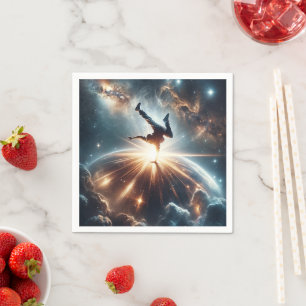 Galactic Breakdance Explosion in Deep Space Pappersservett