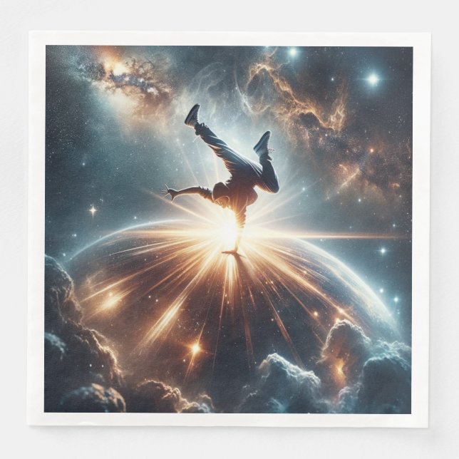 Galactic Breakdance Explosion in Deep Space Pappersservett (Framsida)