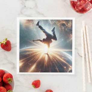 Galactic Breakdance Explosion in Deep Space Pappersservett