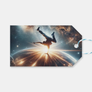 Galactic Breakdance Explosion in Deep Space Presentetikett