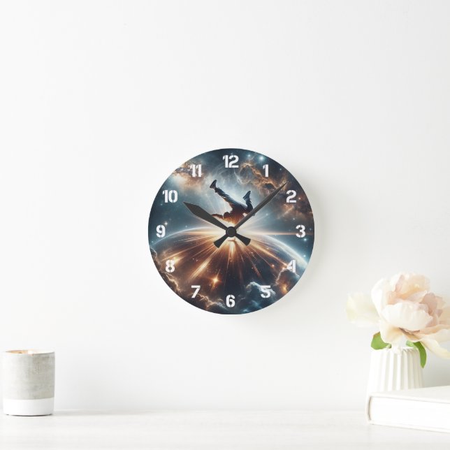 Galactic Breakdance Explosion in Deep Space Rund Klocka (Hem)